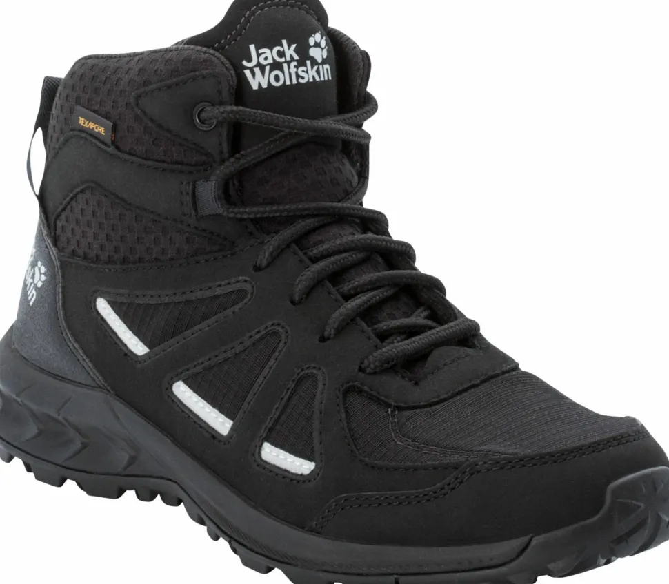 Jack Wolfskin Women's Woodland 2 Texapore Mid Black/Grey