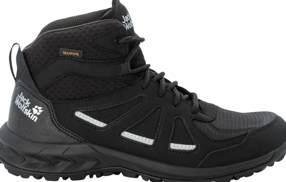 Jack Wolfskin Women's Woodland 2 Texapore Mid Black/Grey