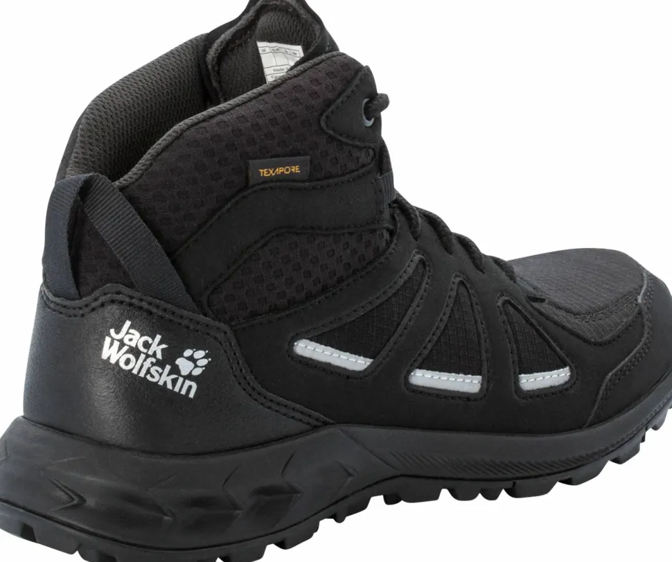 Jack Wolfskin Women's Woodland 2 Texapore Mid Black/Grey