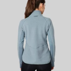 Johaug Women's Fusion Pile Henley Green/blue