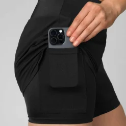 Johaug Women's Impact Shorts 2 In 1 Black