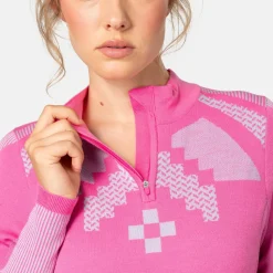 Kari Traa Women's Faith Half Zip Bright Pink