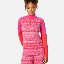 Kari Traa Women's Malia Half Zip Bright Pink