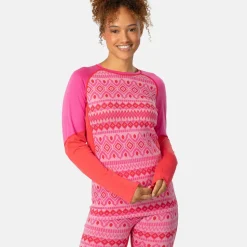 Kari Traa Women's Malia Long Sleeve Bright Pink