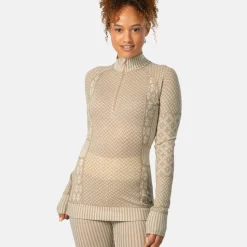 Kari Traa Women's Smekker Half Zip Mocha