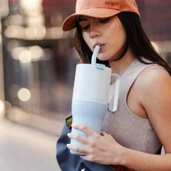 Klean Kanteen Rise Tumbler with Straw Lid 1064 ml Ice Blue