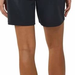 Knowledge Cotton Apparel Women's Stretch Ribstop Elastic Waist Shorts Black Jet