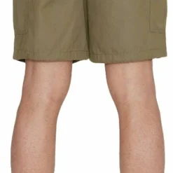 Knowledge Cotton Apparel Men's Fig Loose Cargo Poplin Shorts Burned Olive