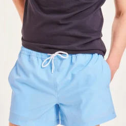 Knowledge Cotton Apparel Men's Bay Stretch Swimshorts Alaskan Blue
