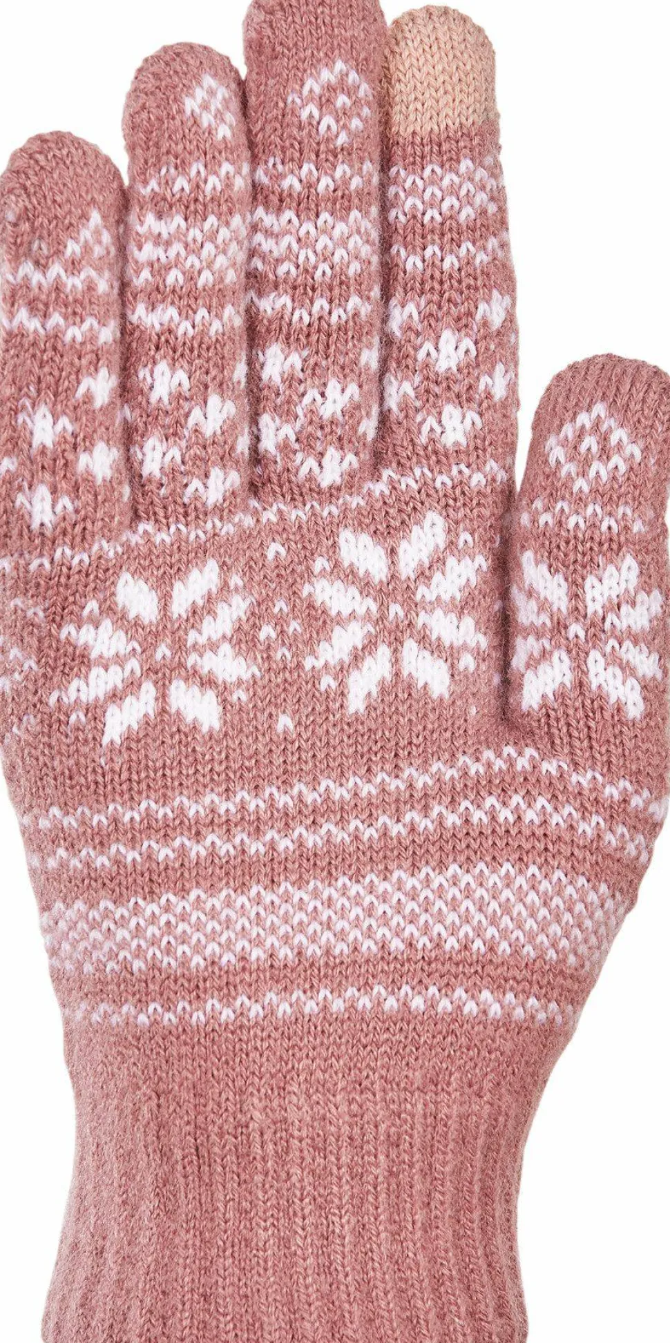 Kombi Unisex Nordic Jacquard Gloves Nostalgia Rose