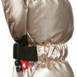 Kombi Women's Snazzy Ethical Goose Down Mittens Light Gold