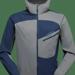 La Sportiva Men's Freeway Wind Jacket Steel/Night Sky