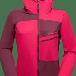 La Sportiva Women's Freeway Wind Jacket Azalea/Redwood