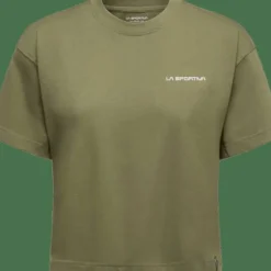 La Sportiva Women's Redgarden Crop T-Shirt Cypress/Chalk