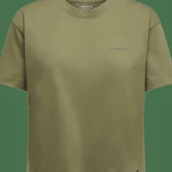 La Sportiva Women's Trilogy Crop T-Shirt Cypress/Chalk