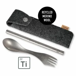 Light My Fire Spork´n Straw Kit Titanium Titanium