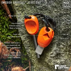 Light My Fire Swedish Firesteel Bio Scout Rocky Red