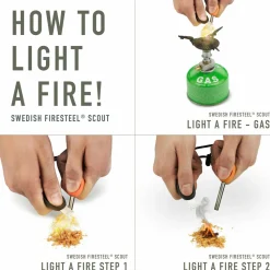 Light My Fire Swedish Firesteel Bio Scout Rocky Red
