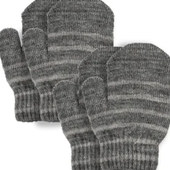 Lindberg Kids' Magic Wool Stripe 2-P Anthracite/Grey