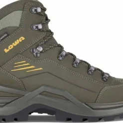 LOWA Men's Renegade Evo Gore-Tex Mid Olive Green