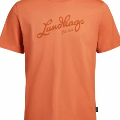 Lundhags Men's Järpen Logo T-Shirt Cayenne
