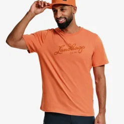 Lundhags Men's Järpen Logo T-Shirt Cayenne