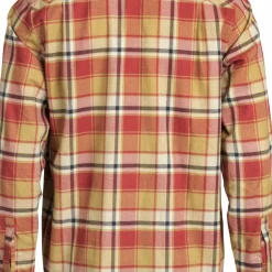 Lundhags Men's Järpen Plaid Flannel Shirt Rosewood