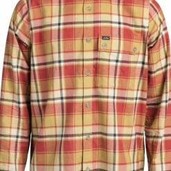 Lundhags Men's Järpen Plaid Flannel Shirt Rosewood