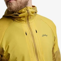 Lundhags Men's Padje Windbreaker Hoodie Straw/bamboo