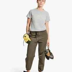 Lundhags Women's Järpen Logo T-shirt Light Grey Melange