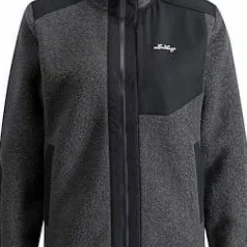 Lundhags Women's Saruk Wool Pile Mid Full Zip Charcoal