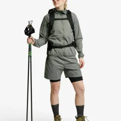 Lundhags Women's Tived Light Windbreaker Shorts Aloe Green