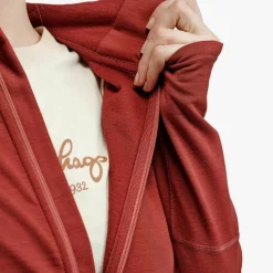Lundhags Women's Tived Merino Hoodie Rosewood