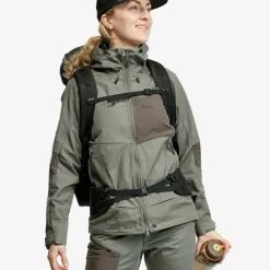 Lundhags Women's Tived Stretch Hybrid Jacket Aloe Green/forest Green