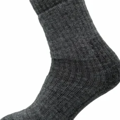 Lundhags Wool Terry Trekking Sock Mid Dark Grey Melange