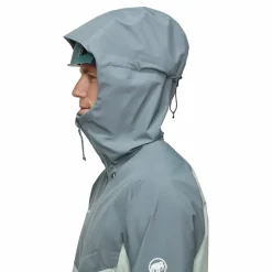 Mammut Men's Crater Iv Hs Hooded Jacket Silver Sage/Strata
