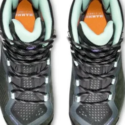 Mammut Women's Sapuen High GORE-TEX Dark Steel-Neo Mint