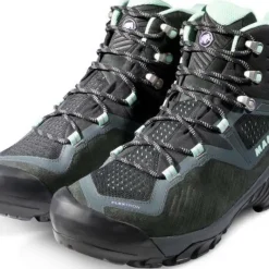 Mammut Women's Sapuen High GORE-TEX Dark Steel-Neo Mint