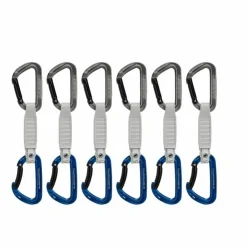 Mammut Workhorse Keylock 12 Cm 6-Pack Quickdraws Straight Gate/Bent Gate Key Lock