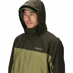 Marmot Men's Precip Eco Jacket Rosin Green/olive Grove