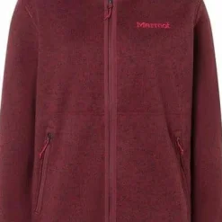 Marmot Women's Drop Line Full Zip Hoody Acai Berry Heather