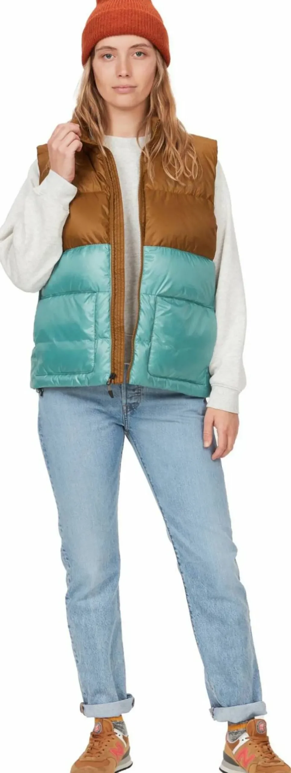 Marmot Women's Guides Down Vest Hazel/Blue Agave