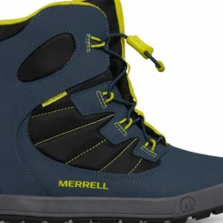 Merrell Juniors' Snow Bank 4.0 Waterproof Navy/lime