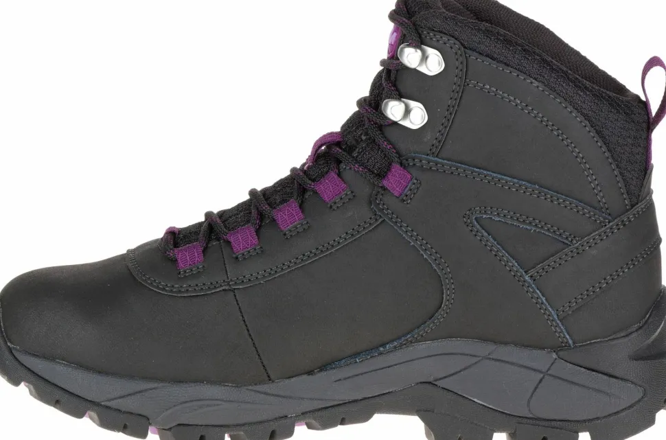 Merrell Women's Vego Mid Leather Waterproof Black/Gloxinia