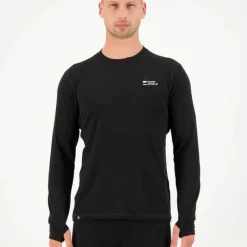 Mons Royale Men's Cascade Merino Base Layer Long Sleeve Black
