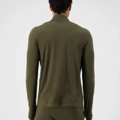 Mons Royale Men's Cascade Merino Flex 200 1/4 Zip Dark Olive