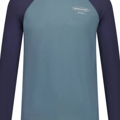 Mons Royale Men's Icon Merino Raglan Long Sleeve Goblin Blue/Midnight