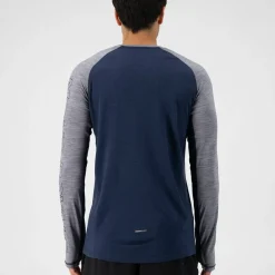 Mons Royale Men's Temple Tech LS Grey Heather/midnight