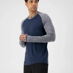 Mons Royale Men's Temple Tech LS Grey Heather/midnight