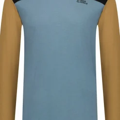 Mons Royale Men's Yotei Merino Long Sleeve Goblin Blue/Toffee/Black